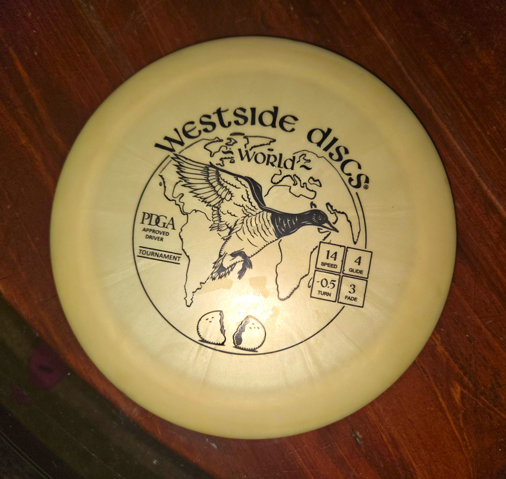 Westside Discs World Tournament PIGa Approved Driver Disc Golf 14 Speed Vintage